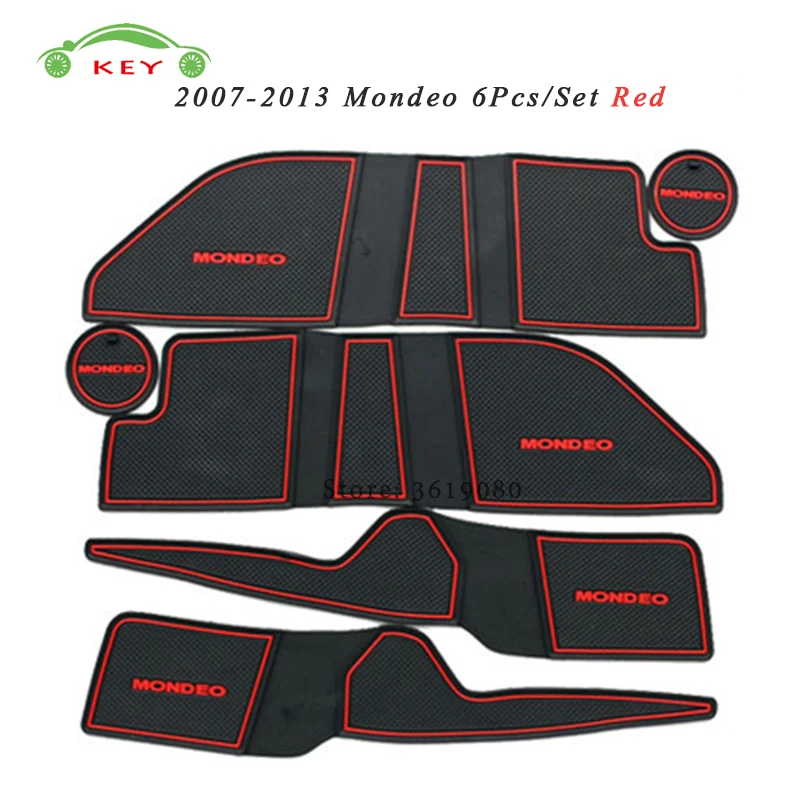 Для Ford Mondeo 2007 2013 автомобиля ворота/слот коврик для двери Резиновые Нескользящие