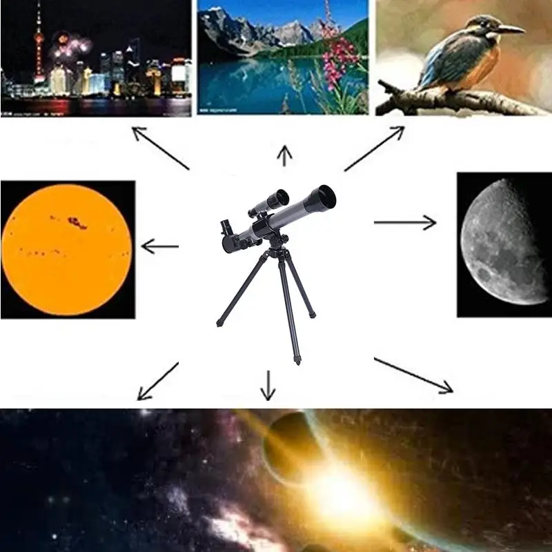 Новая распродажа Открытый монокулярный астрономический телескоп со штативом портативная игрушка для детей