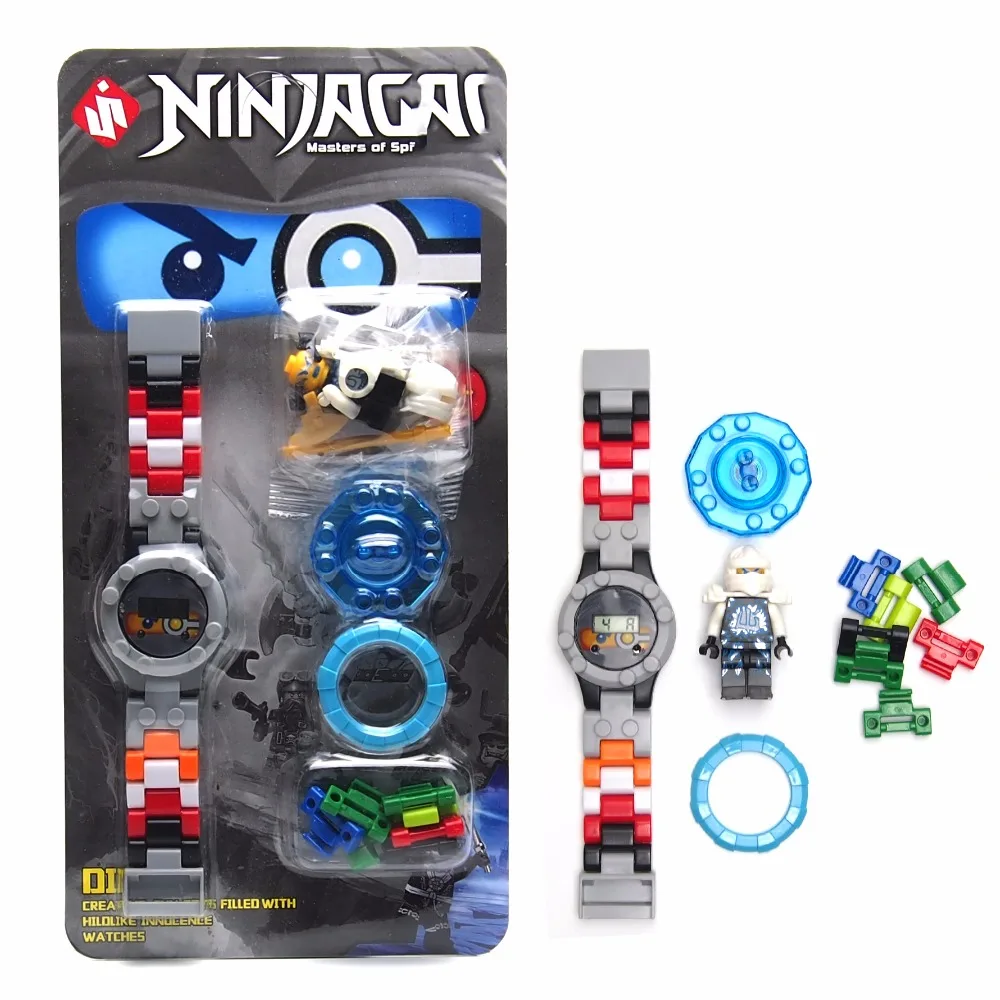 

NinjagoINGlys Super Hero Mini Building Blocks Watch Bricks Compatible legoe figures Toys For Children Kid