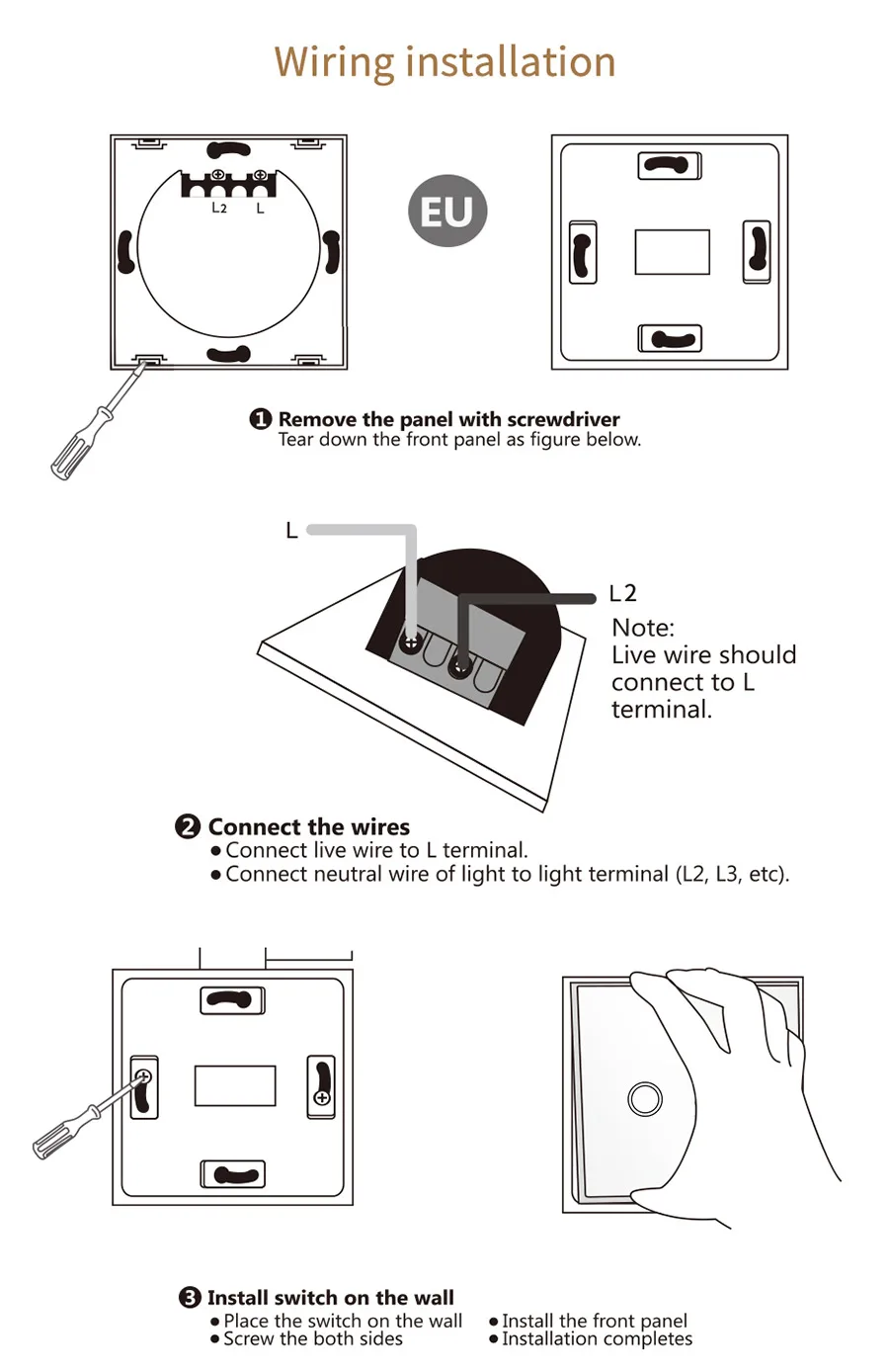 MAIFOM-EUUK-Universal-Touch-Sensor-Switch,-110-220V,-Crystal-Glass-Panel-2-Gang-1-Way-Waterproof-Wall-Light-Switch-_14