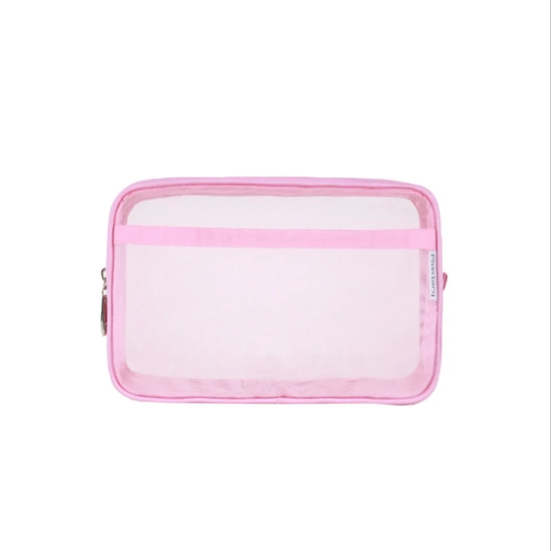 

Ladies Travel Toiletry Bag Zipper Cosmetic Pouch Organizer Women's Wash Storage Bag Transparent High Capacity Makeup Beauty Case