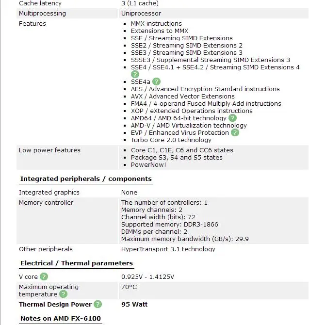 ПК AMD FX-Series FX-6100 Процессор AMD FX 6100 Six Core AM3+ процессор прочнее, чем FX6100 FX 6100100