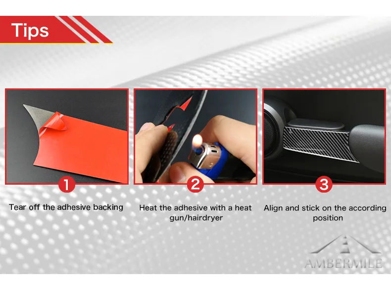 2PCS for Mini Cooper F56 JCW Accessories Car Interior Carbon Fiber Door Handle Cover Trim Sticker Decals Car Styling (9)