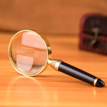 

New Portable 65 copper HD Handheld Magnifier home Hand Magnifier 20X magnifying glass Jewelry Reading Map Newspaper tools