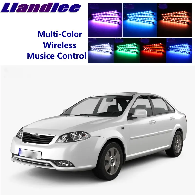 LiandLee Car Glow Interior Floor Decorative Seats Accent Ambient Neon light For Daewoo Gentra