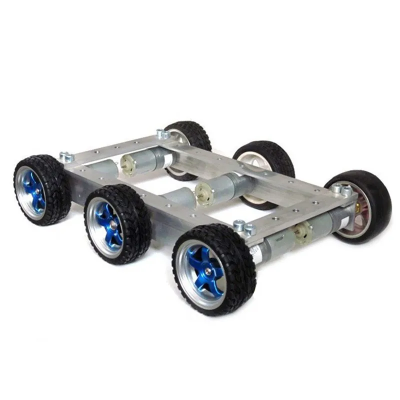 DIY 6WD 1:34 металлический умный RC робот автомобиль 330 об/мин 0.24A пульт дистанционного управления робот шасси Базовый комплект и 12 В CGM-25-370 Мотор Детские игрушки