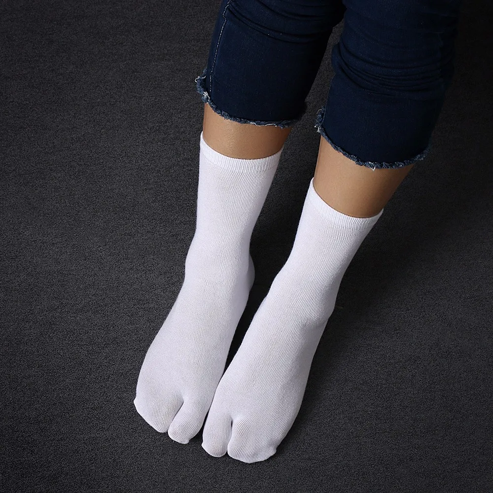 Высокое качество 1 пара Для женщин/Для мужчин унисекс японские кимоно унисекс шлепанцы сандалии Разделение два носок таби ниндзя носки Geta