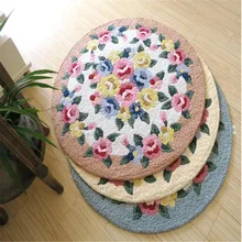 Мультфильм очаровательный круглый моющийся толстый микро тканевый ковер коврики для ванной комнаты для гостиной комнаты противоскользящие