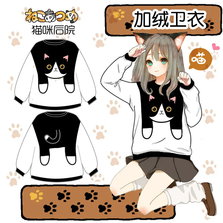 Chaude Anime Dessin Animé Neko Atsume Le Petit Chat Noir Est