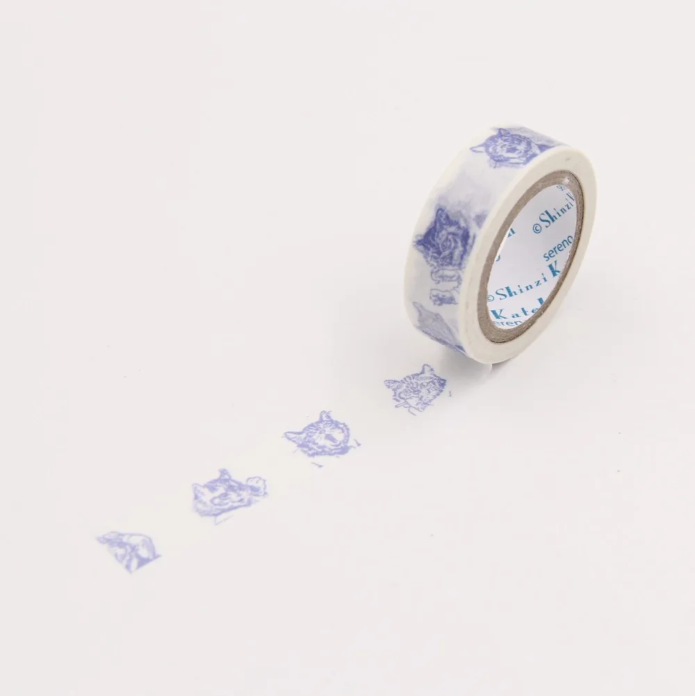 Drawing Cat Kitty Washi Masking Tapes for Gift wrapping Scrapbooking