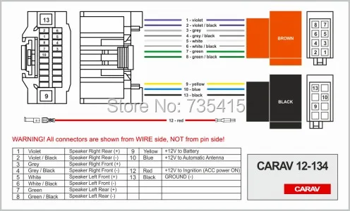 CARAV 07-003 Car Radio Installation Trim Fascia Panel
