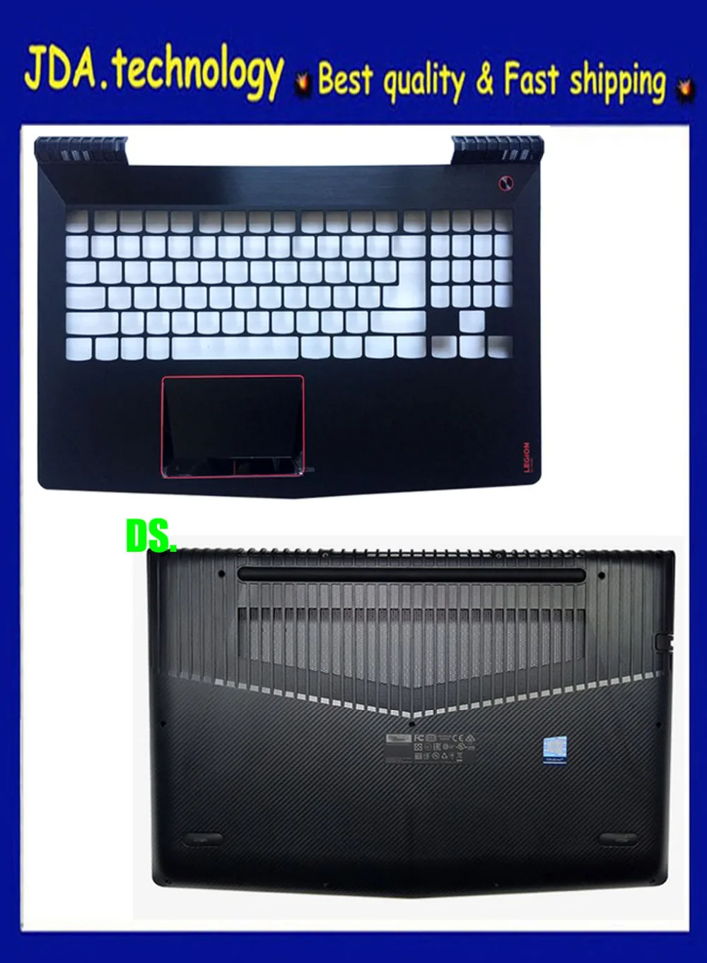 

Wellendorff New/orig for lenovo Y520 R520 R720 Palmrest upper cover keyboard bezel AP13B000300+Bottom Base Case AP13B000400