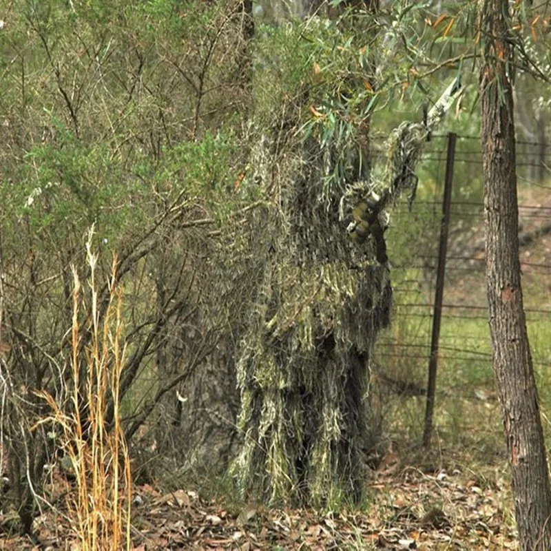 Военный камуфляж Ghillie костюм охотничья одежда камуфляж тенты ткань Тактический Ghillie костюм камуфляж охотничий тент ткань