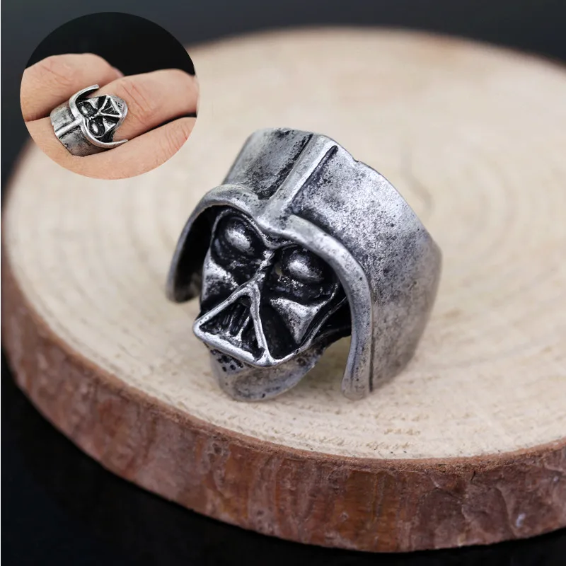 Star Wars Darth Vader Ring Men Punk Jewelry Rings For Women Metal Star Wars Darth Vader Ring Men Punk