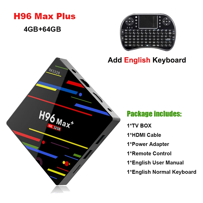 Satxtrem H96 MAX Plus Android 8,1 smart tv Box 4 Гб ОЗУ 64 Гб ПЗУ телеприставка RK3328 2,4G/5G Wifi 4K H.265 4 ГБ 32 ГБ медиаплеер - Цвет: 4G-64G n i8 En