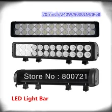 1 шт. Высокий люмен DC10-30V двухрядный 2" 240 Вт светодиодный свет бар пятно комбо внедорожный противотуманный дальнего света подходит для авто 4WD ATV SUV