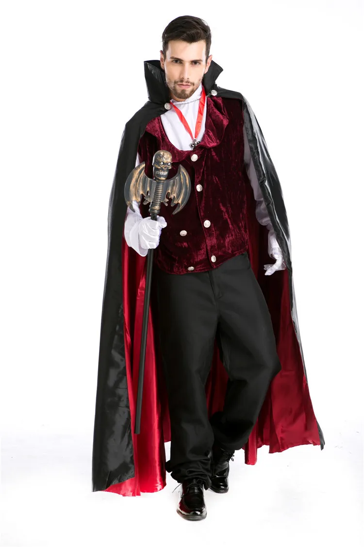 Роскошный костюм Дракулы вампира, вечерние костюмы вампира на Хэллоуин, Карнавальная фантазия, нарядное платье