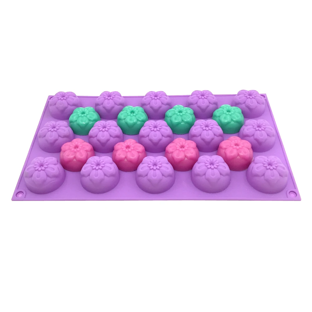 

15 Cavity Flowers Silicone Handmade Soap Molds Candle Polymer Clay Mold Cake Chocolate Fondant Ice Pudding Mould Baking Tool