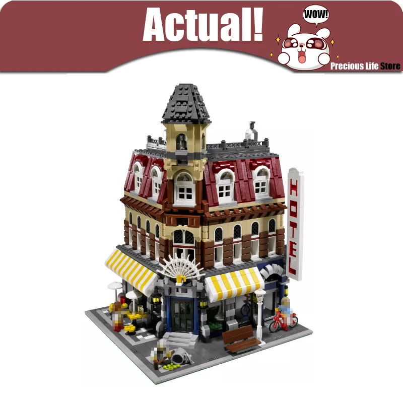 

LELE 30012 Cafe Corner Creator Architecture Building Blocks Bricks Enlighten Toys DIY For Kids Model Compatible with 10182