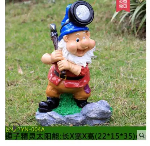 Tuin landschap solar lamp outdoor regen-proof gazon lamp stripfiguur binnenplaats straat lamp glas staal ambachten sculptuur Tuin landschap solar lamp outdoor regen-proof gazon lamp stripfiguur binnenplaats straat lamp glas staal ambachten sculptuur