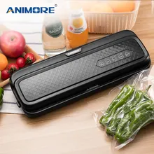 ANIMORE пищевая вакуумная упаковочная машина с 10 пакетами, для еды, домашняя электрическая упаковочная машина, вакуумный упаковщик