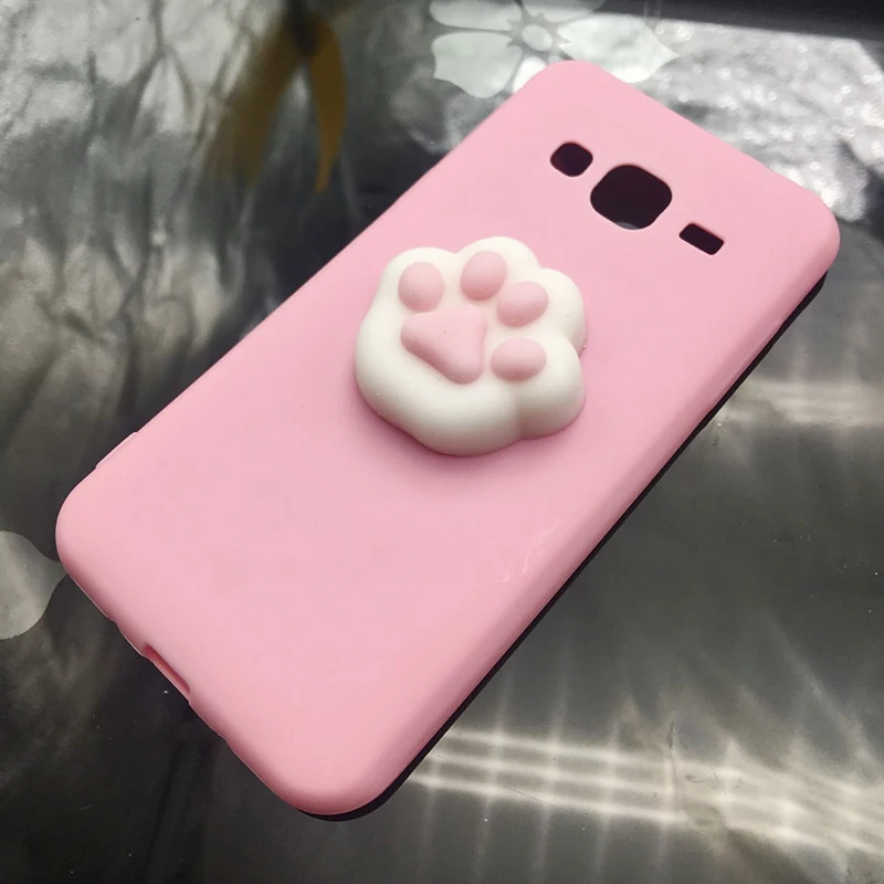 For Samsung Galaxy J3 2016 Squishy 3d Cat Case For Galaxy J3 2015 Ultra-thin Silicon TPU Soft Candy Color Back Cover phone case (3)