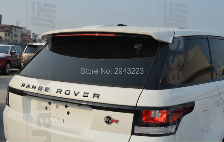 

Car Styling ABS Plastic Unpainted Rear Roof Spoiler Trunk Boot Lip Wing With Led Light For Land Rover Rang Rover Vogue 2015-2018