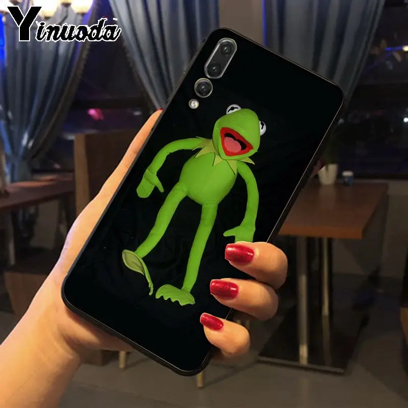Yinuoda Kermit зеленый лягушка аксессуары для телефона чехол Huawei honor 8x20 7a P20Lite P10 Plus Mate10Lite