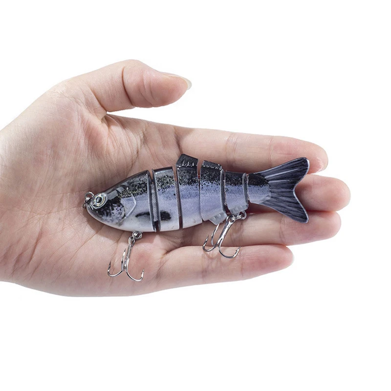 

1PCS Fishing Wobblers Lifelike 6 Segment Swimbait Crankbait Hard Bait Fishing Lure 10cm 17g Isca Artificial