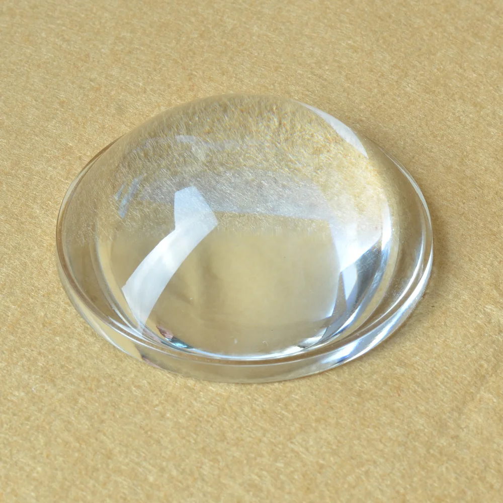 Dia 78mm Optical Glass Convex Lens Aspheric LED lens Focal Length 50mm