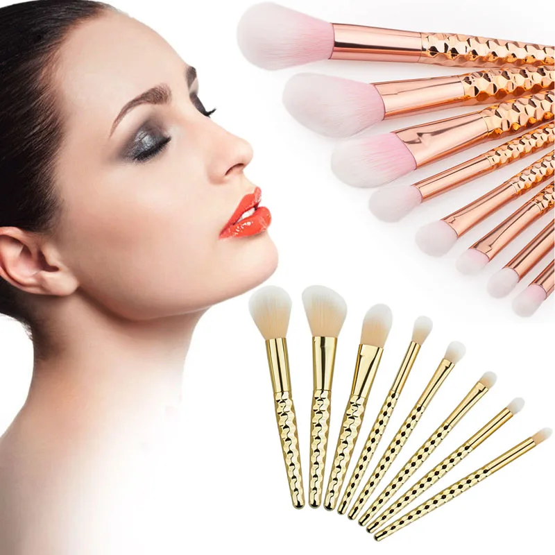 

8Pcs Makeup Brush Set Professional Blusher Eye Shadow Brushes Kit Cosmetic Tools