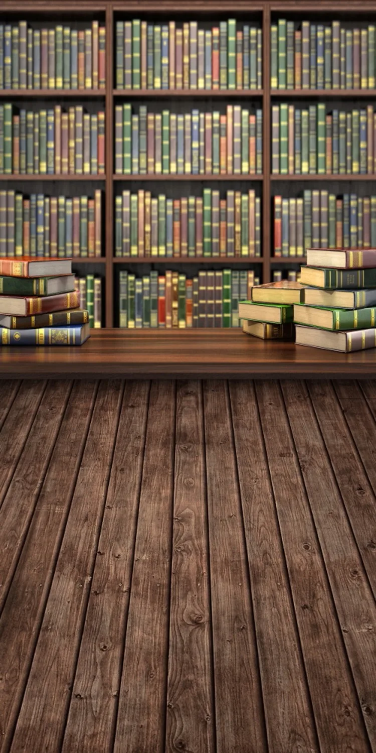 bookshelf background photography vintage Children Library School Backdrop photocall Wood Floor Backgrounds For Photos | Электроника