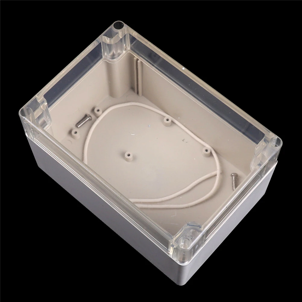 

Plastic Waterproof Enclosure Case Clear Cover DIY Electronic Project Instrument Box 160x110x90mm