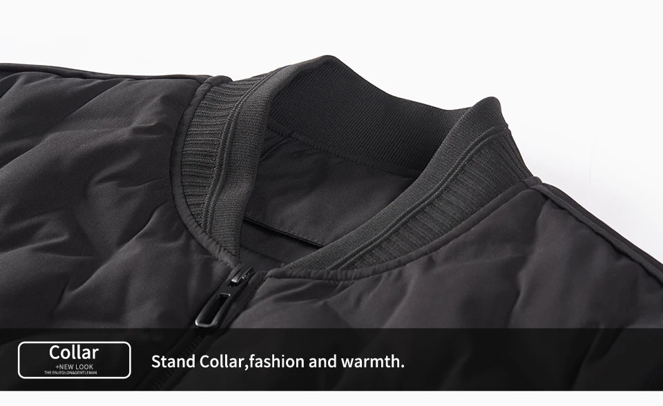 Enjeolon брендовая зимняя хлопковая стеганая куртка с круглым вырезом, Мужская Толстая парка, пальто, Мужская стеганая зимняя куртка, пальто 3XL MF0637