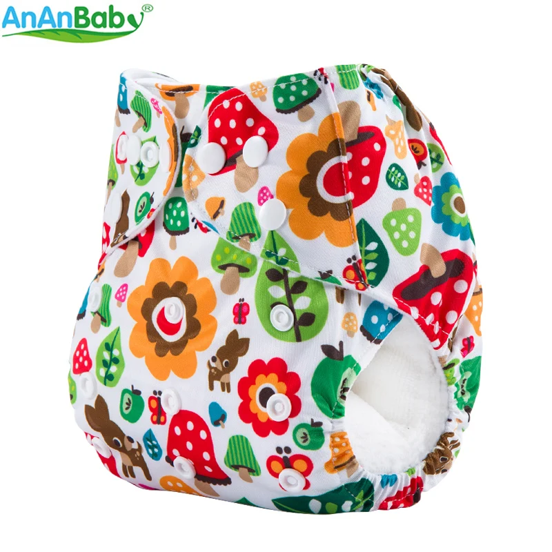 [Ananbaby] подгузник новинка детская ткань Регулируемые Моющиеся Водонепроницаемые