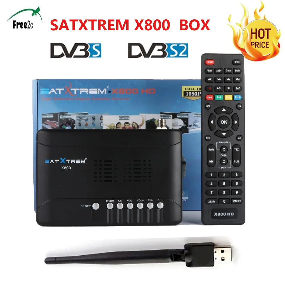 X800 HD satellite receiver DVB-S/S2 digital tv receptor+usb wifi  tv receiver support Europe clines youtube PowerVu Biss key