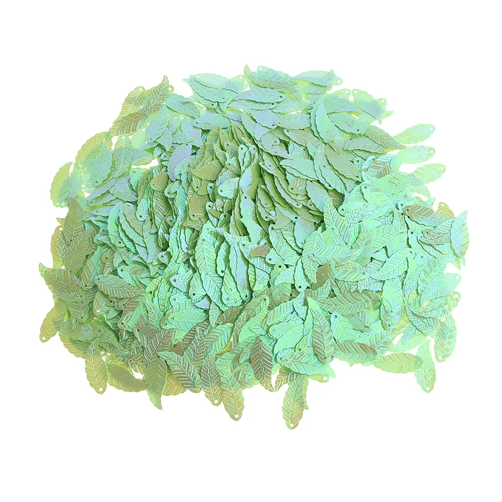 Bag of 1100Pcs DIY Loose Leaf Sequins Glitter Paillette Spangles Lentejuelas for Sewing Bag Wedding Dress Craft Cross Stitch