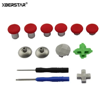 

For Microsoft XBox One Elite PS4 Controller Joystick Metal Magnetic Thumbsticks Swap Sticks Repair Parts Buttons Mod Kit 11Pcs