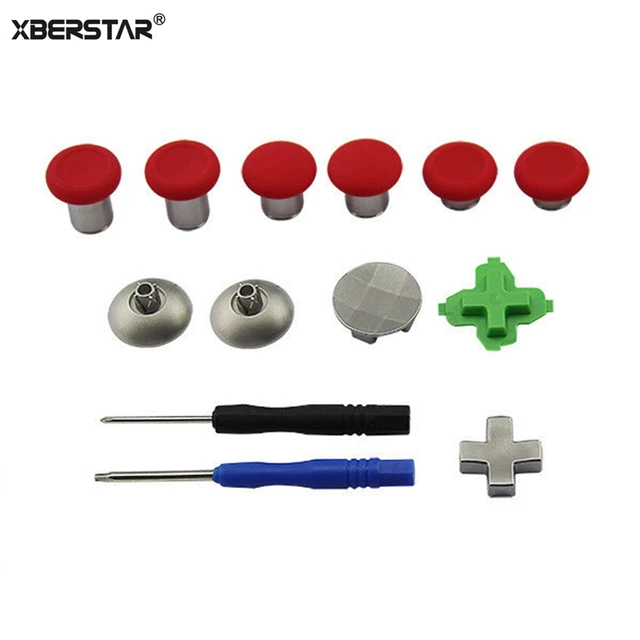 Special Offers For Microsoft XBox One Elite PS4 Controller Joystick Metal Magnetic Thumbsticks Swap Sticks Repair Parts Buttons Mod Kit 11Pcs