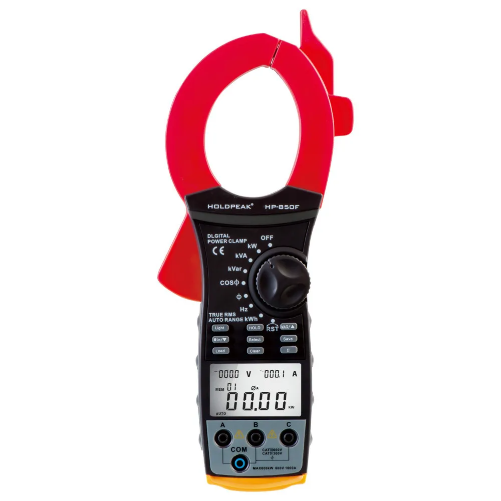 Power Meters HP 850F Intelligent Digital Three Phase Power Clamp Table