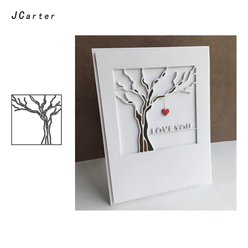 

JCarter Dry Trunk Tree Metal Cutting Dies Stencils for Scrapbooking DIY Embossing Folder Paper Cards Maker Handmade Album Crafts