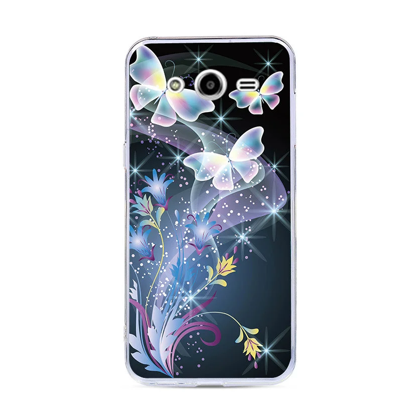 Для samsung Galaxy Core 2 Duos SM-G355H, DS, G355M, SM-G355h, ds Duos, 4,5 дюймов, чехол, мягкий силиконовый чехол, мультяшный цветок, чехлы для телефона, чехол s - Цвет: 24