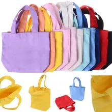 Одноцветный холщовый сумки на плечо Экологичная Сумка Для Покупок Сумка сумки через плечо сумочки повседневная женская сумка