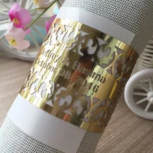 100 шт./лот бумажные фонари кольца для салфеток для Свадебные украшения вечерние поставки ужин декор для банкетного стола индивидуальные имена