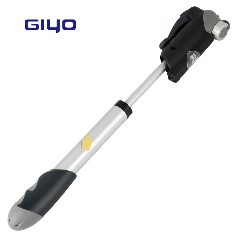 GIYO сверхмощный мини " велосипедный насос двухсторонний тяга/толчок инфляционный «умный» клапан Schrader Presta W/линейный Калибр F/V A/V GP-24D