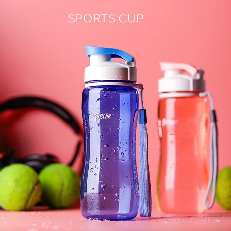Sports Water Bottle Portable Plastic Water Bottle Leak Proof Outdoor Bicycle Hiking Gym Drinking Bottle Drinkware (5)