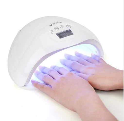 SUN 5Plus 48W LED UV Lamp Nail Dryer Automatic Sensor Double Light Manicure Gel Polish 10/30/60s Timer Setting LCD Display | Красота и