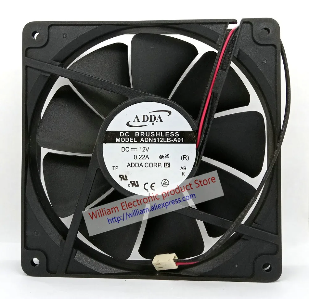 Новый Оригинальный ADDA ADN512LB-A91 DC12V 0.22A 135*135*25 мм (13 см) компьютер Вентилятор