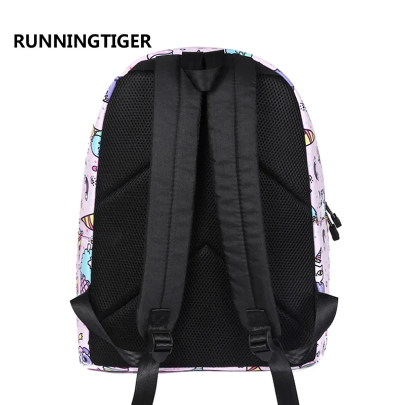 Женский рюкзак RUNNINGTIGER оригинальный школьный с единорогом для девочек подростков