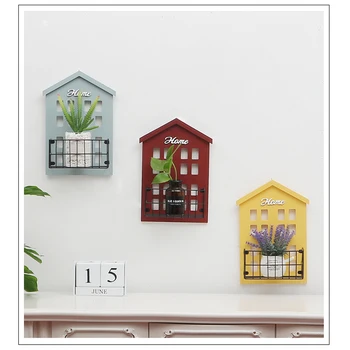 

Wall decoration Metal flower basket vase macrame plant hanger flower /pot hanger for wall decoration countyard garden